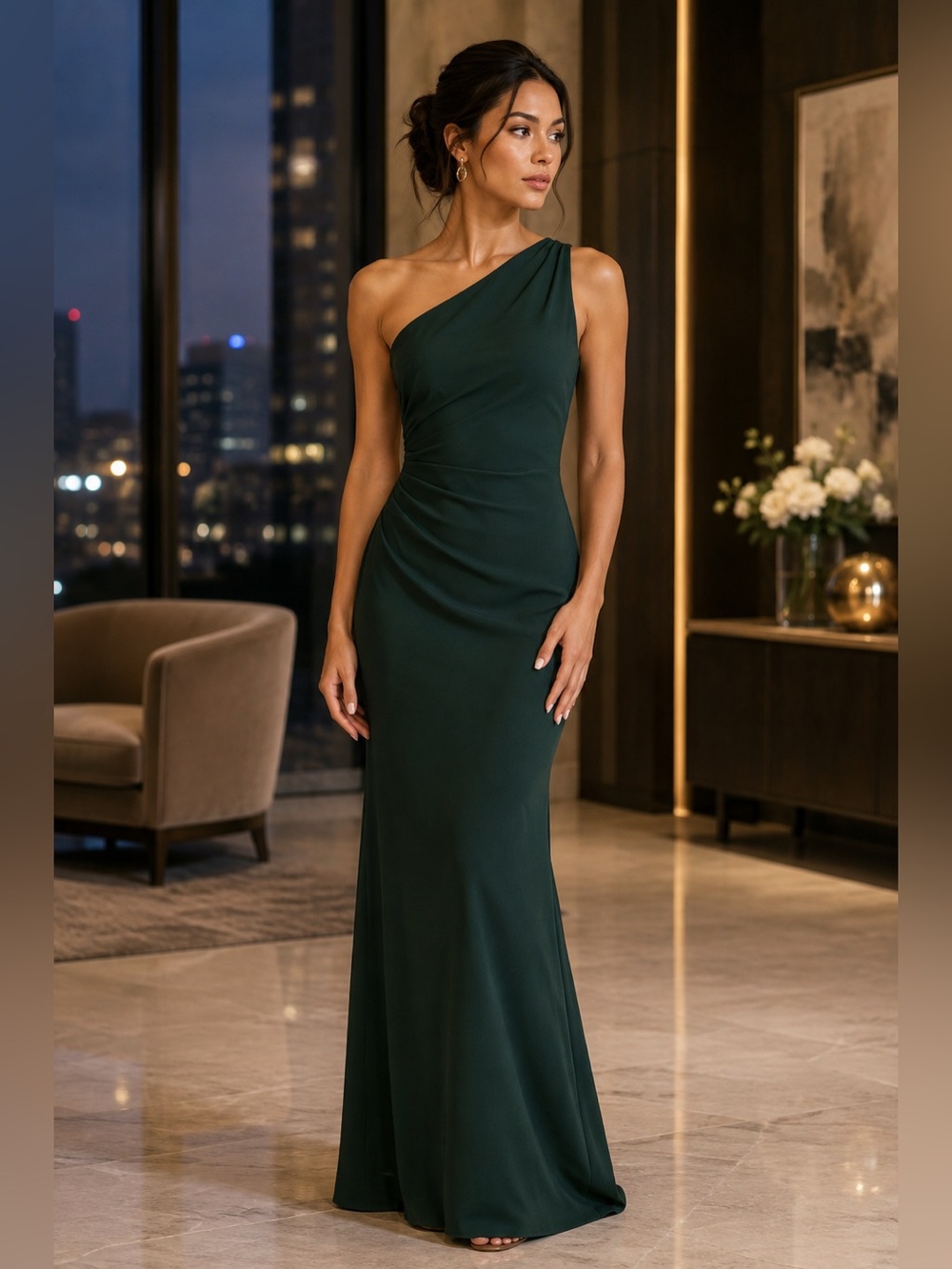 New Sachin & Babi Cece Gown – Emerald Green – Size 22W – Plus Size Evening Dress